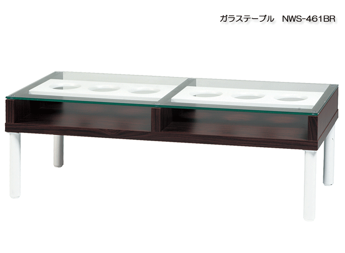 ガラステーブル NWS-461BR