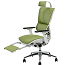 レッグレスト付オフィスチェア　iForm chair　グリーン