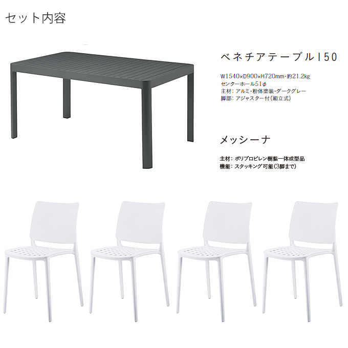 �K�[�f���Z�b�g5�_�@�x�l�`�A�e�[�u��150/���b�V�[�i�z���C�g�~4