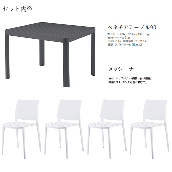 �K�[�f���Z�b�g5�_�@�x�l�`�A�e�[�u��90/���b�V�[�i�z���C�g�~4