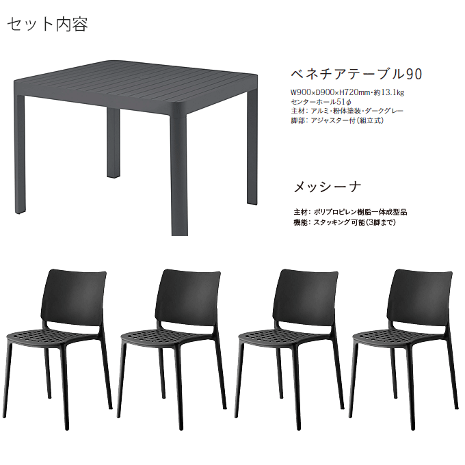 �K�[�f���Z�b�g5�_�@�x�l�`�A�e�[�u��90/���b�V�[�i�u���b�N�~4