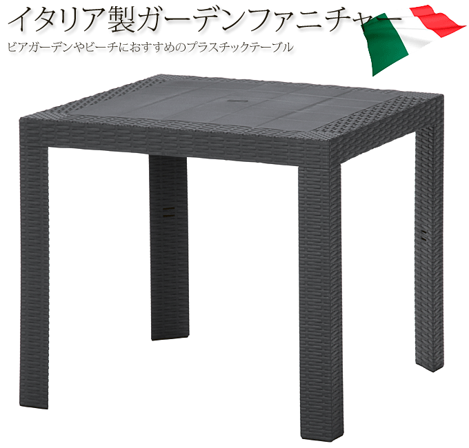 ガーデンテーブル プラスチックテーブル ステラ テーブル 80cm角 