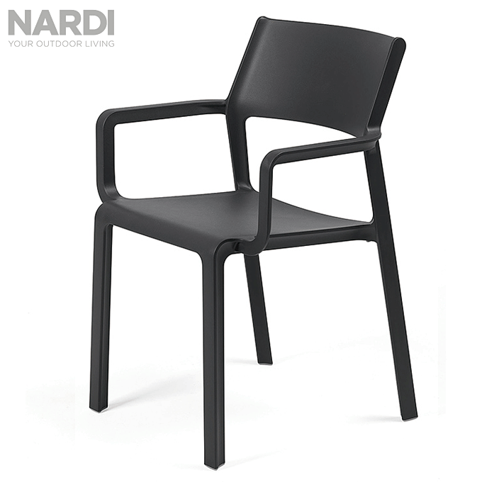 トリルアームチェアダークグレーNAR-C07DG