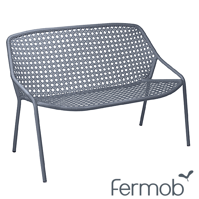 ガーデンチェア Fermob フェルモブ クロワゼット ベンチ ストームグレー FER-C12SG