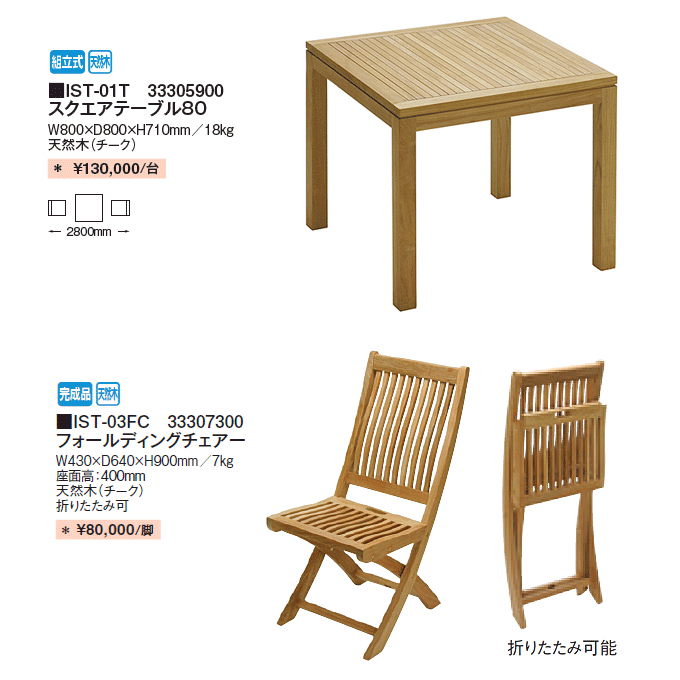 �C�X�^�i�e���X�@�X�N�G�A�e�[�u���t�H�[���f�B���O�`�F�A���i�d�l