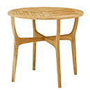 天然木円形のガーデンテーブル　ロータステーブル80　TRD-248T