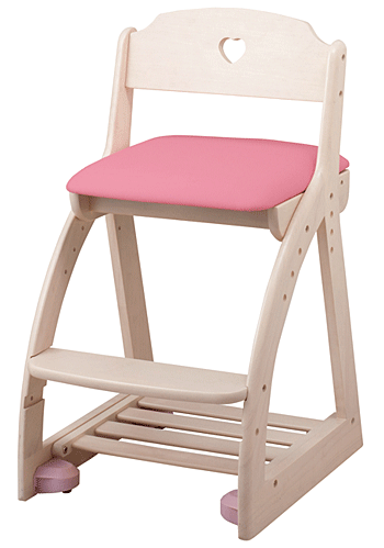 美品 KOIZUMI コイズチ 学習椅子 ラブリーチェア キャスター付 ピンク