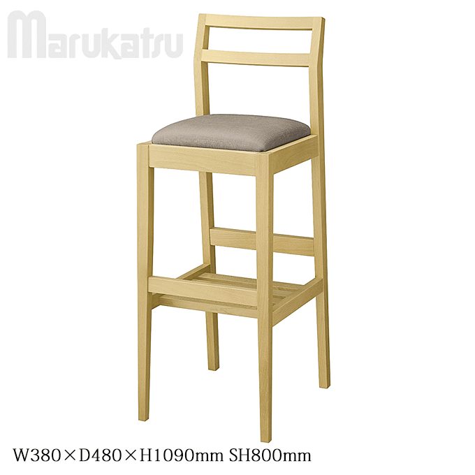 和風カウンターチェア 棚付き 料亭 伊東 いとうスタンド椅子 丸勝 MARUKATSU 業務用家具
