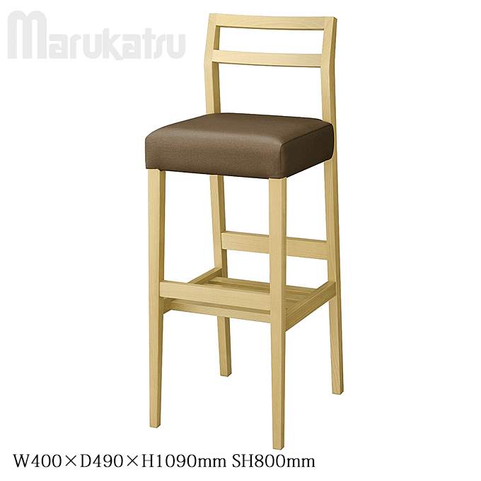 和風カウンターチェア 棚付き 料亭 伊豆 いずスタンド椅子 丸勝 MARUKATSU 業務用家具
