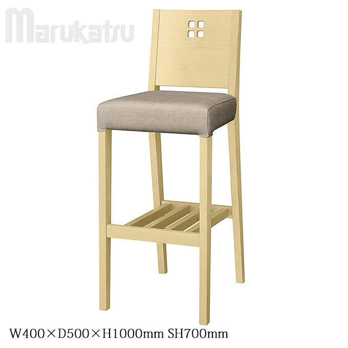 和風カウンターチェア 棚付き 料亭 彩 あやスタンド椅子 丸勝 MARUKATSU 業務用家具