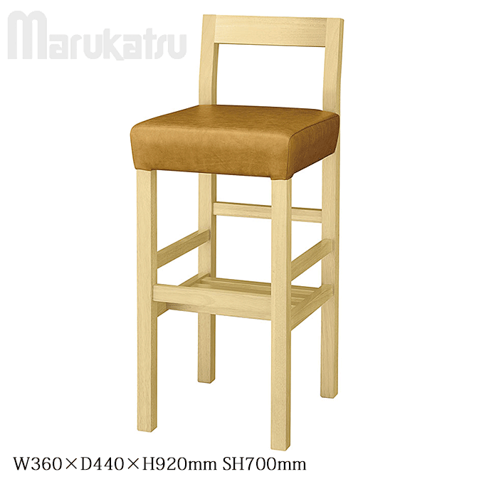 和風カウンターチェア 棚付き 居酒屋 青葉 あおばスタンド椅子 丸勝 MARUKATSU 業務用家具