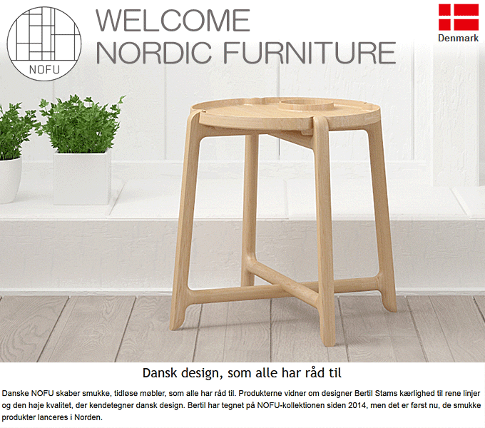 mt 740 gCe[u NOFU740 TRAY TABLE NORDIC FURNITURE ؐ ֎q e[u k f}[N