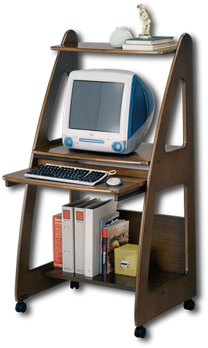 デスク 長机 アカシア ヘンプ （アカシアの天板でオフィスのPC