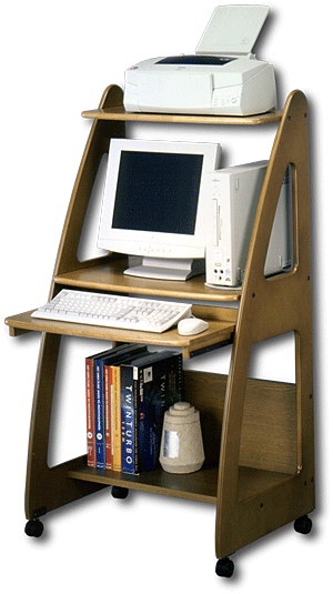 デスク 長机 アカシア ヘンプ （アカシアの天板でオフィスのPC