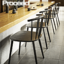 木製椅子 マルーン