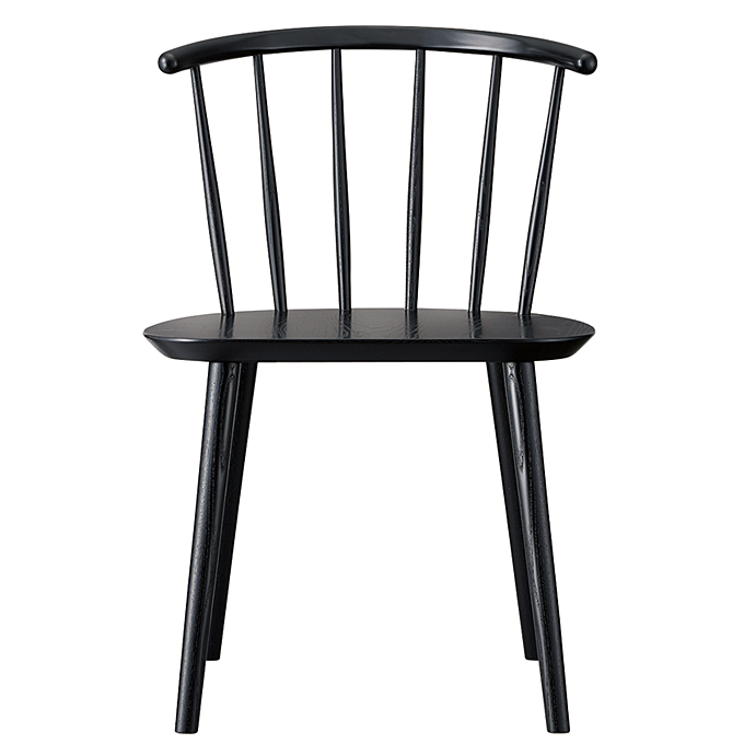 木製椅子 マルーン ブラック