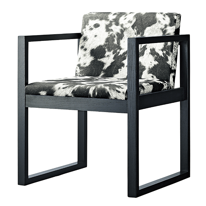 木製椅子 セルクル ブラック