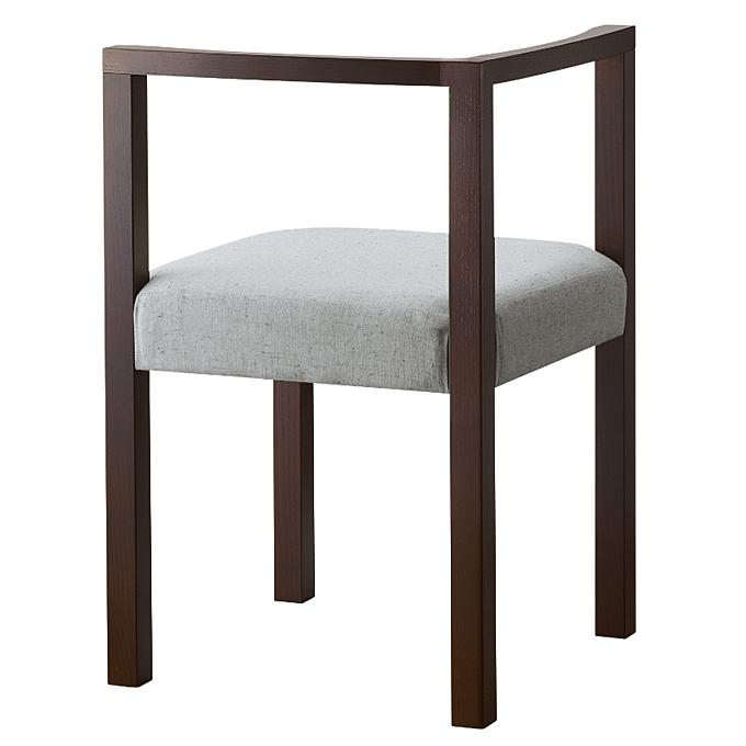 木製椅子 ピラー ブラウン