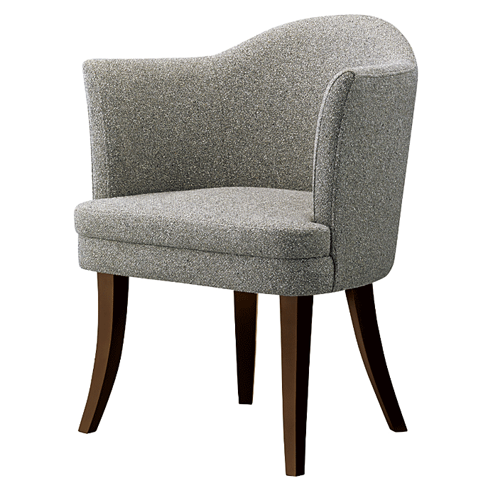 木製椅子 ブロック ブラウン