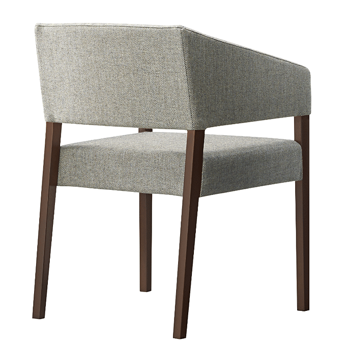 木製椅子 スリーブ ブラウン