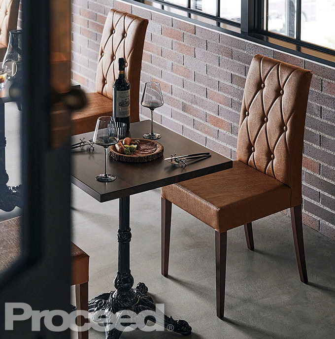 木製椅子 ホテル レストランチェア プレージ マローネ プロシード 業務用家具