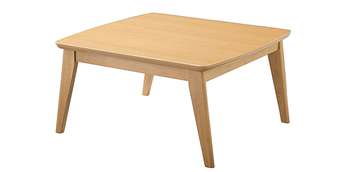 こたつ イーズ 75x75cm オーク