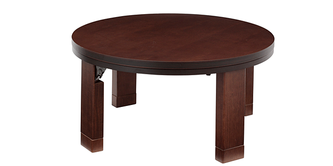 こたつ フラットロンド 75cm ブラウン