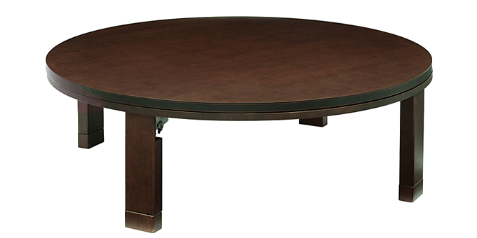 こたつ フラットロンド 120cm ブラウン