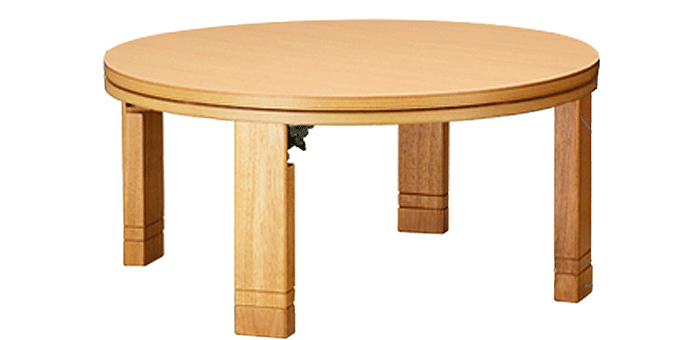 こたつ フラットロンド 90cm ナチュラル